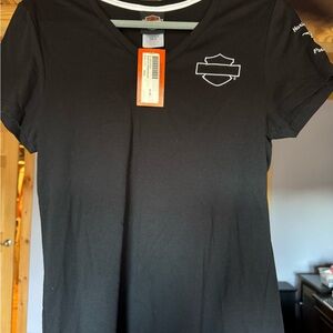 Harley-Davidson Black V-Neck Tee